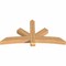 Ekena Millwork Alberta Smooth Timber Gable Bracket, Western Red Cedar, 72"W x 36"H x 5 1/2"D x 5 1/2"F, 12/12 Pitch GBW072X36X0606ALB00SWR - alternate 3